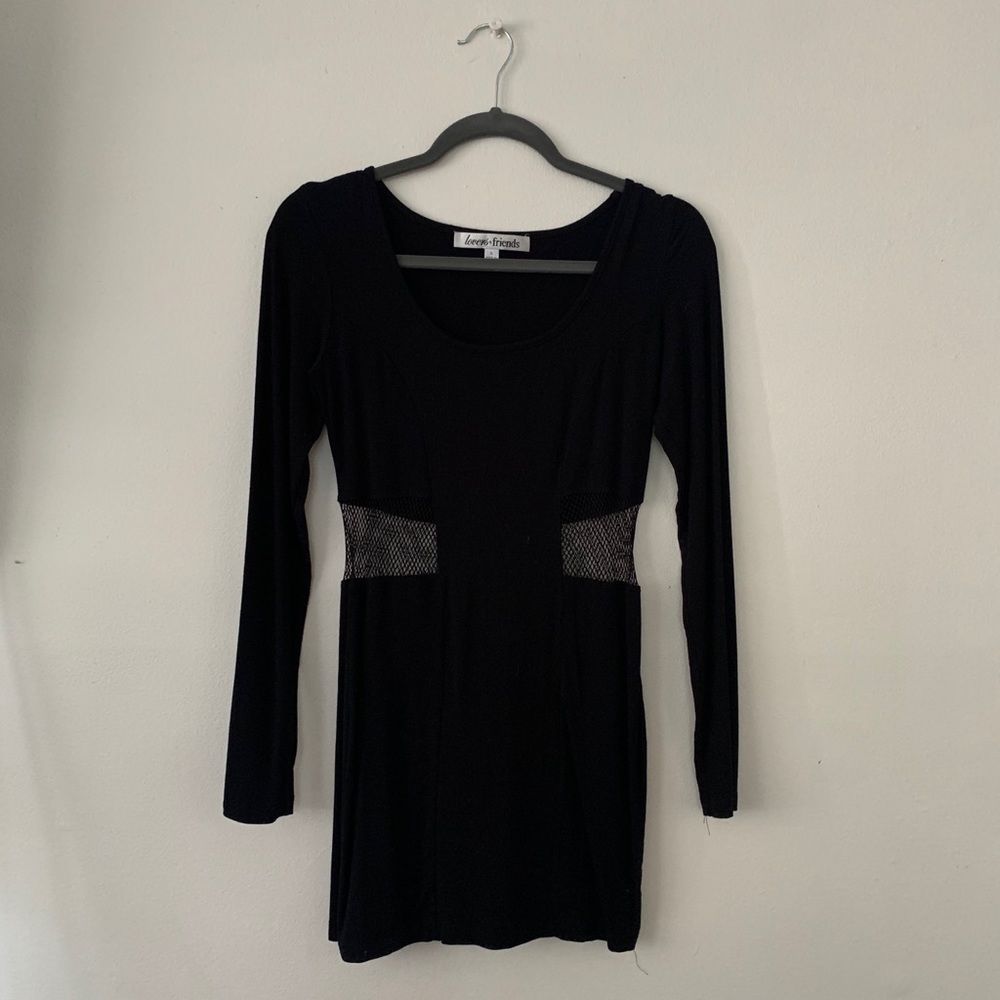 Lovers + Friends black mini dress